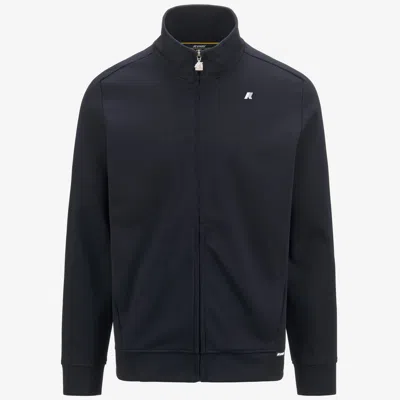 K-way Short High Neck Ribbed Cuffs Jacket In Black