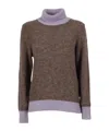 K-way Grazay Turtleneck Sweater In Brown