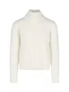 K-way High Neck Sweater In White