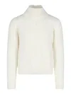 K-way High Neck Sweater In White