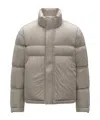 K-way Padded Quilted Bomber Jacket Pockets In Gray