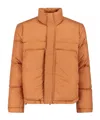 K-way Modern Puffer Jacket High Collar In Orange