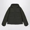 K-way Dark Green Hooded Jacket In Green