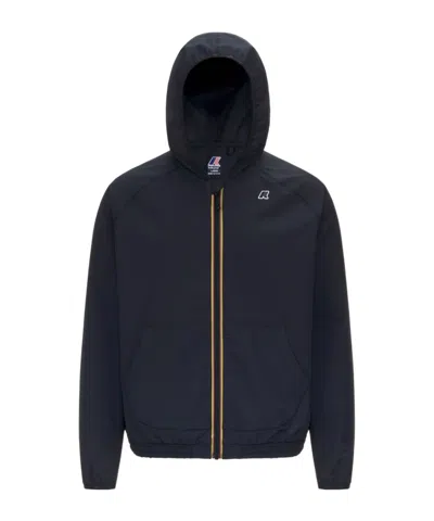 K-way Hooded Casual Jacket In Blue