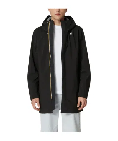 K-way Hooded Casual Jacket In Black