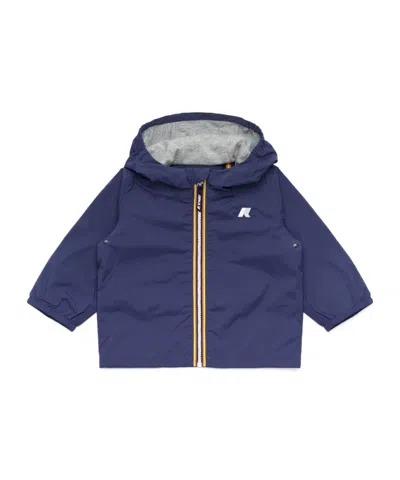 K-way Hooded Casual Jacket In Blue