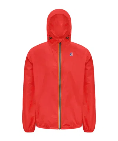 K-way Hooded Casual Jacket In Red