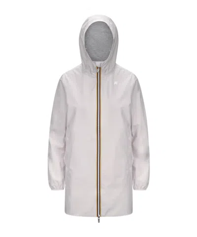 K-way Hooded Casual Jacket In White
