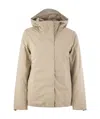 K-way Dorel Bonded Padded - Hooded Jacket In Nude