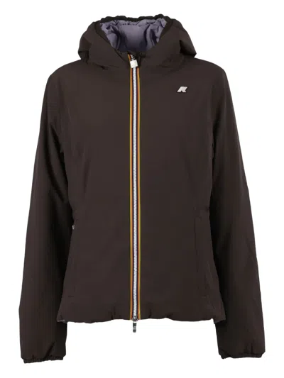 K-WAY HOODED DOUBLE-LAYER JACKET