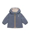 K-way Hooded Double-sided Jacket In Blue
