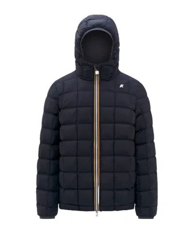 K-way Hooded Down Jacket In Black