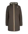 K-way Denise St Thermo Reversible Jacket In Brown