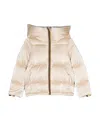 K-way Hooded Down Jacket In Nude
