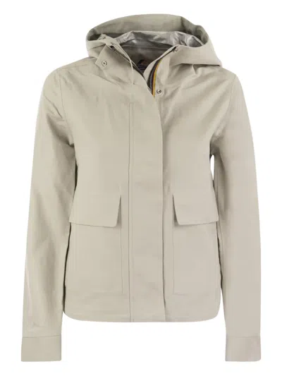 K-way K Way Sarthe Hooded Jacket In Neutral