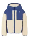 K-way Hooded Fleece-paneled Coat In Neutral