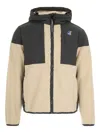 K-way Hooded Fleece-paneled Jacket In Blue