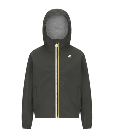 K-way Hooded Jacket In Black