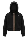 K-way Hooded Jacket In Black