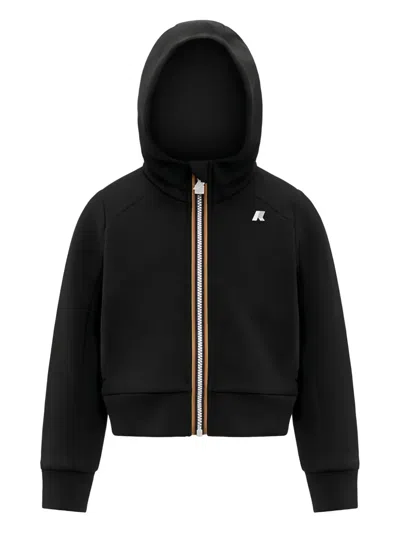 K-way Kids' Hooded Jacket In Black