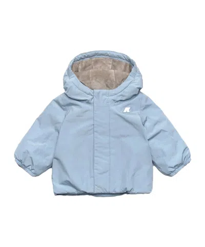 K-way Hooded Jacket In Blue