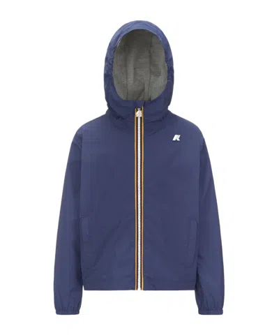 K-way Hooded Jacket In Blue