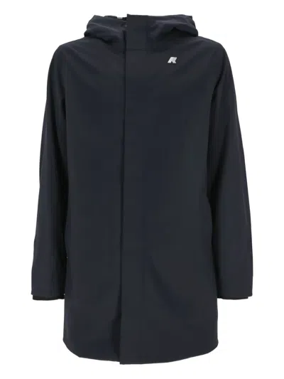 K-way Hooded Jacket In Blue