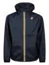 K-way Hooded Jacket In Blue