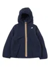 K-way Hooded Jacket In Blue