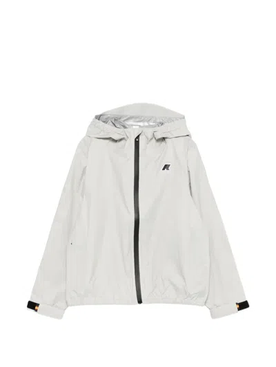 K-way Kids' Hooded Jacket In White