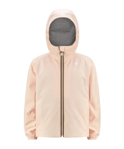 K-way Hooded Jacket In Nude