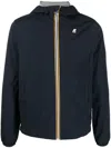 K-way Hooded Lightweight Jacket In Blue