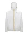 K-way Hooded Long-sleeved Zipper Casual Jacket In White