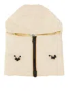 K-way Adjustable Hooded Neck Warmer With Detachable Toggles In Light Pink