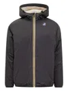 K-way Hooded Padded Jacket In Black