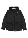 K-way Hooded Padded Jacket In Black