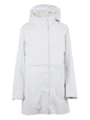 K-way Hooded Padded Jacket In Gray