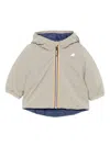 K-way Hooded Padded Jacket In Neutral