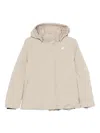 K-way Hooded Padded Jacket In Neutral