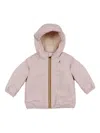 K-way Hooded Padded Jacket In Pink