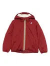 K-way Hooded Padded Jacket In Red