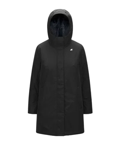 K-way Hooded Parka In Black