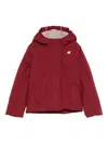 K-way Hooded Padded Jacket In Red
