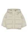 K-way Hooded Puffer Jacket In Multi
