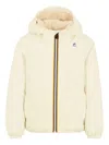 K-way Hooded Puffer Jacket In Neutral