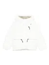 K-way Hooded Puffer Jacket In White
