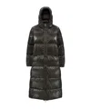 K-way Hooded Quilted Down Jacket In Black