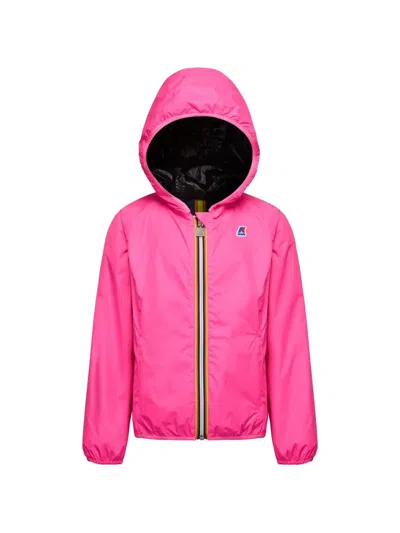 K-way Hooded Reversible Jacket In Pink