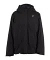 K-way Black Rose Stretch 2l Waterproof Windproof Polyester Jacket In Black