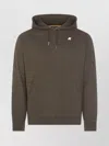 K-way Green Cotton Alban Heavy Fleece Sweatshirt In Green